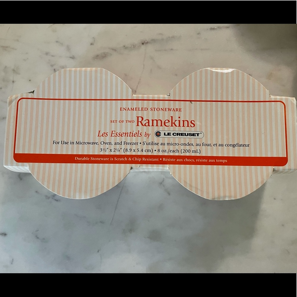 Red Le Creuset Ramekins New with Box. - Picture 4 of 5